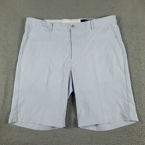 Greg Norman Shorts Mens Size 38 Blue Golf Casual Flat Front Chino